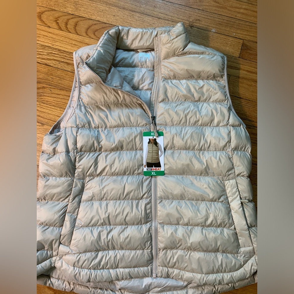 Beige Puffer Vest